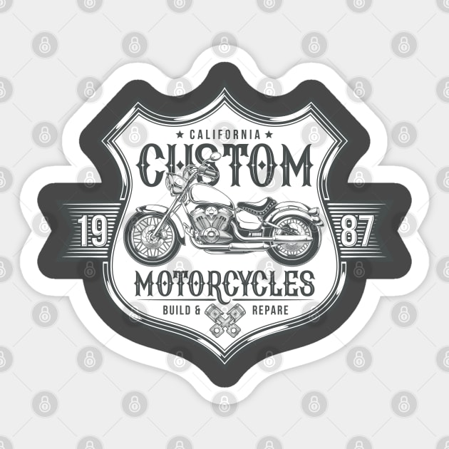 Custom Motorcycles Sticker by Jandara